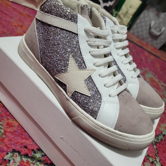 Steven New York Redding Blush High-Top Sneaker | Size 7.5 - Picture 4 of 5